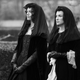 Sisters Perdita (Catherine Parker) and Viola (Kate Siegel) in The Haunting of Bly Manor’s black-and-white eighth episode.